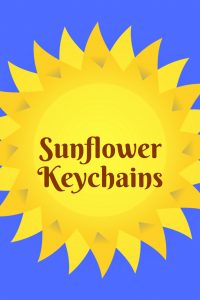 sunflower keychains