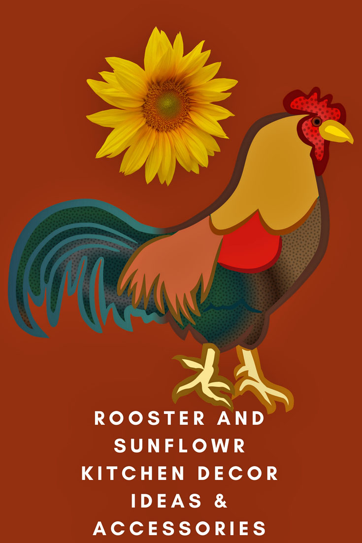 rooster and sunflower kitchen decor