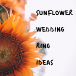 sunflower wedding rings