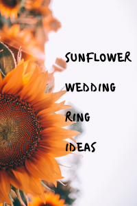 sunflower wedding rings